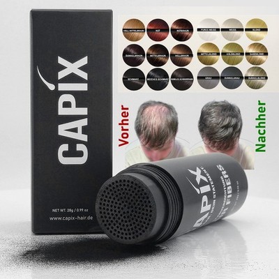 CapiX 28 g Haarfasern Haarverdichter Streuhaar Schütthaar Hair Fibers