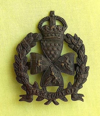 MÜTZENABZEICHEN BRONZE KC INNS OF COURT OFFIZIER AUSBILDUNGSKORPS - D520