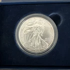 2014 W Burnished American Eagle 1oz Silver Coin ~ OGP & COA