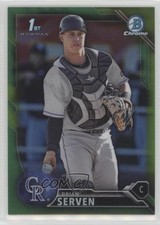 2016 Bowman Draft Chrome Picks Green Refractor 82/99 Brian Serven #BDC-14 4l3