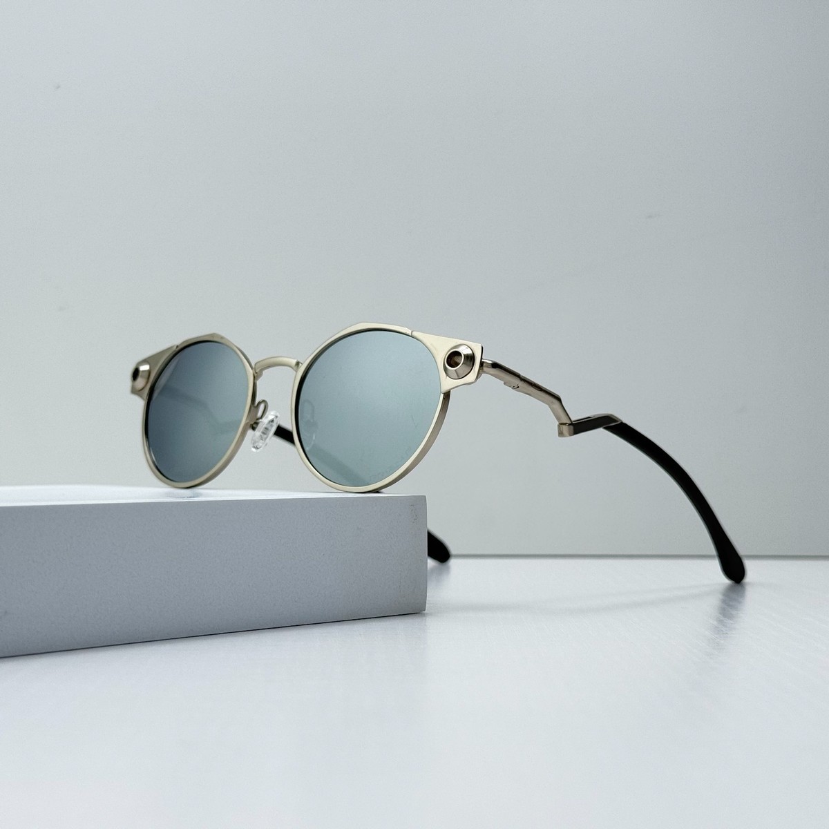Oakley Deadbolt OO6046 Satin Chrome Gray Lens Titanium Sunglasses