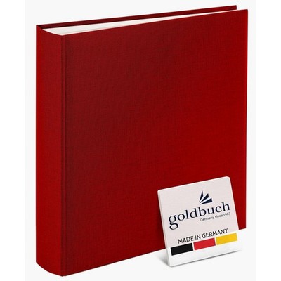 GOLDBUCH Fotoalbum Summertime 100 weiße Seiten mit Trennblättern 30x31x6cm Rot