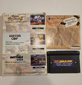 Sega Saturn 3 pack: Virtua Fighter 2 + Virtua Cop + Daytona USA + Gameshark&Demo