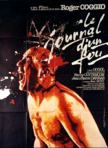 Affiche 120 x 160 du film "LE JOURNAL D'UN FOU" de et avec Roger Coggio . - Foto 1 di 1
