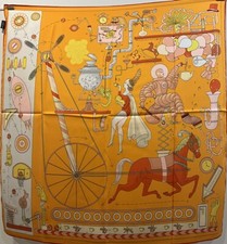 Designer Style, Elegant 90cm, 35inch Square Printed Head Neck Scarf Men Woman