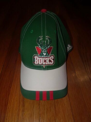 New Men's NBA Milwaukee Bucks Hat Cap ADIDAS One Size green  - Picture 1 of 6