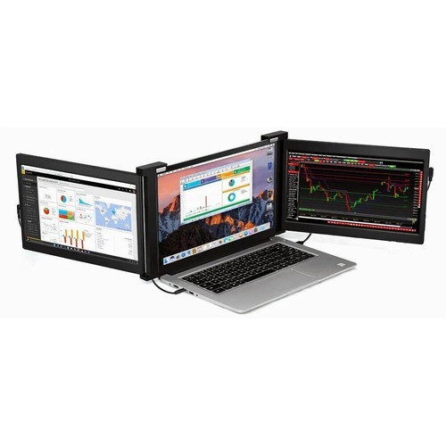 Portable Monitor Dual Screen Extender FHD IPS 1080P Triple Display for Laptop AU - Picture 1 of 14