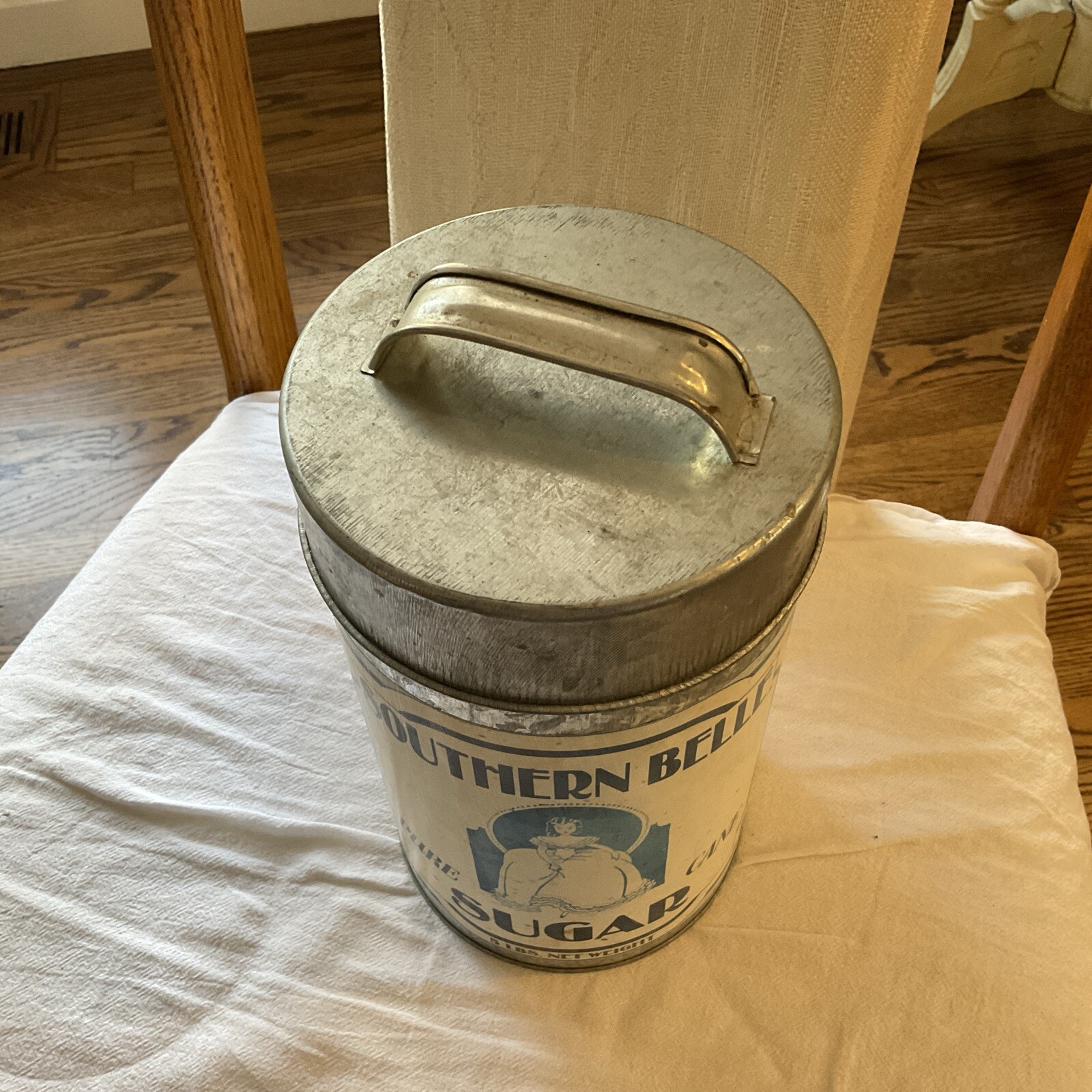 BRUSHED ALUMINUM 3 Count CANISTER STORAGE JAR SET FLOUR SUGAR COFFEE TEA (EUC)