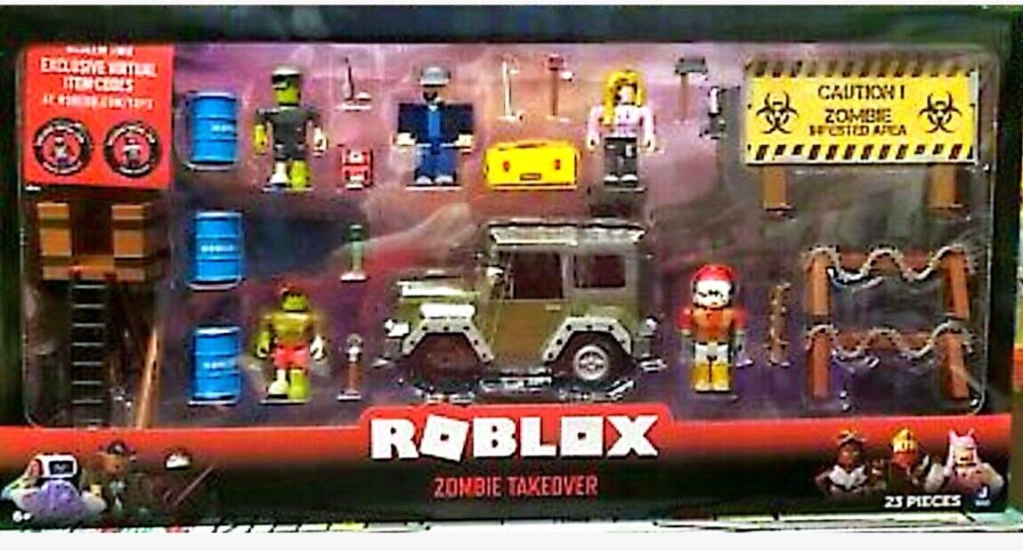 Roblox Action Collection - Zombie Attack Playset [Includes Exclusive  Virtual Item] 