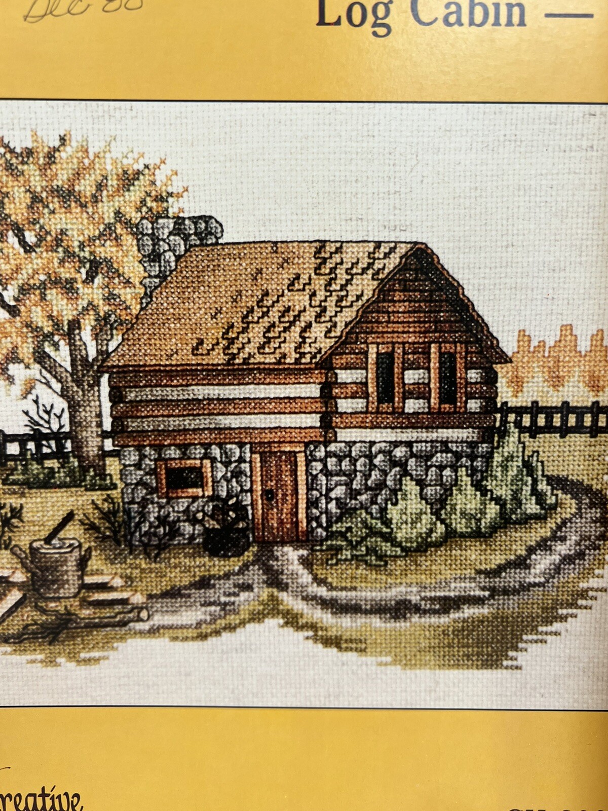Country in Season Log Cabin Fall Creative Keepsakes Cross Stitch Winter Chart eBay