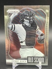 2021 Panini Prizm Baseball Old School Insert Card #OS-8 JOHNNY BENCH Reds