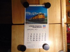 Vintage 1977 Union Pacific Railroad Poster Calendar