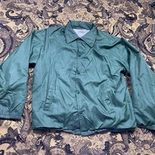Vtg 80s Auburn Sportswear WindbreakerJacket Green Mens Size Large USA