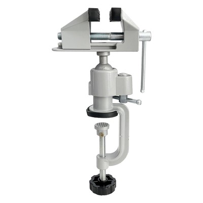 3'' Universal Table Vise Swivel Bench Vise Tabletop Clamp Vice Tilts Rotate 36...