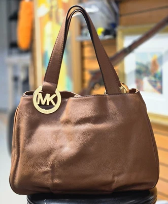 Michael Kors Fulton Large Leather East West Tote Bag Luggage Handbag - Photo 1/4
