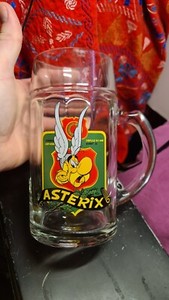 ASTERIX & OBÉLIX Vintage Water Cups Collection Glass 1989 RARE