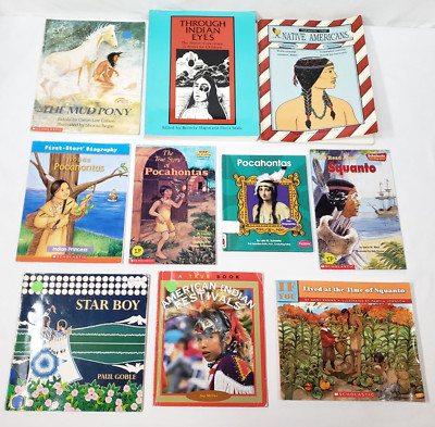 Kids Books About Native Americans Lot Of 10 History Stories Classroom Homeschool