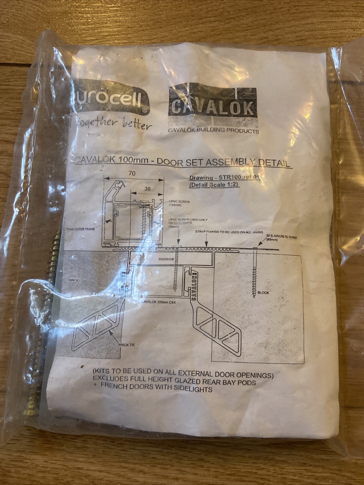 Steel Frame Fixing Lugs/Brackets/Cleats for Upvc Windows & Doors 202mm