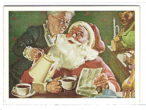Santa Claus Nostalgic Art Collection Ad Jan. 1952