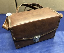 Brown Vinyl Camera Carry Case Bag vintage
