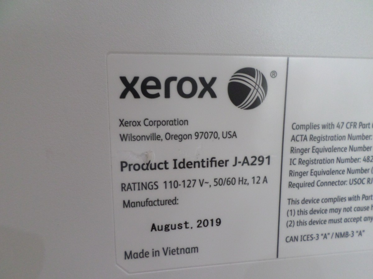 Xerox Versalink B505 Color All-in-One Printer J-A291 - Error 043