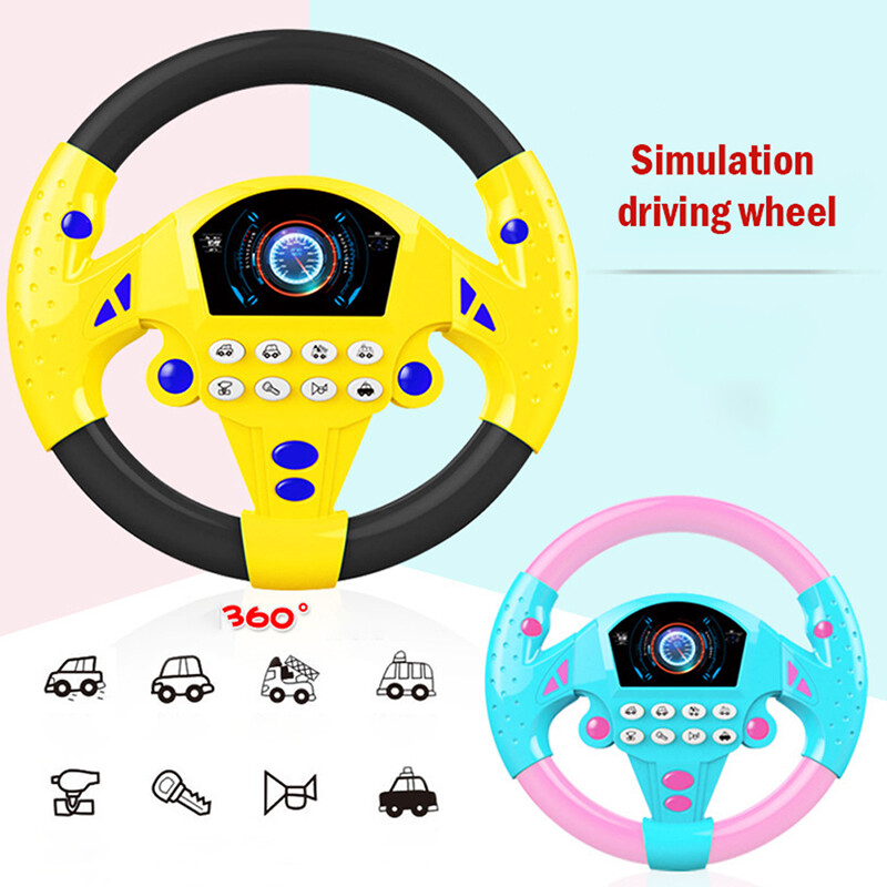 NEW Simulation Driving Car Toy Steering Wheel Kids Baby Interactive - Main Image