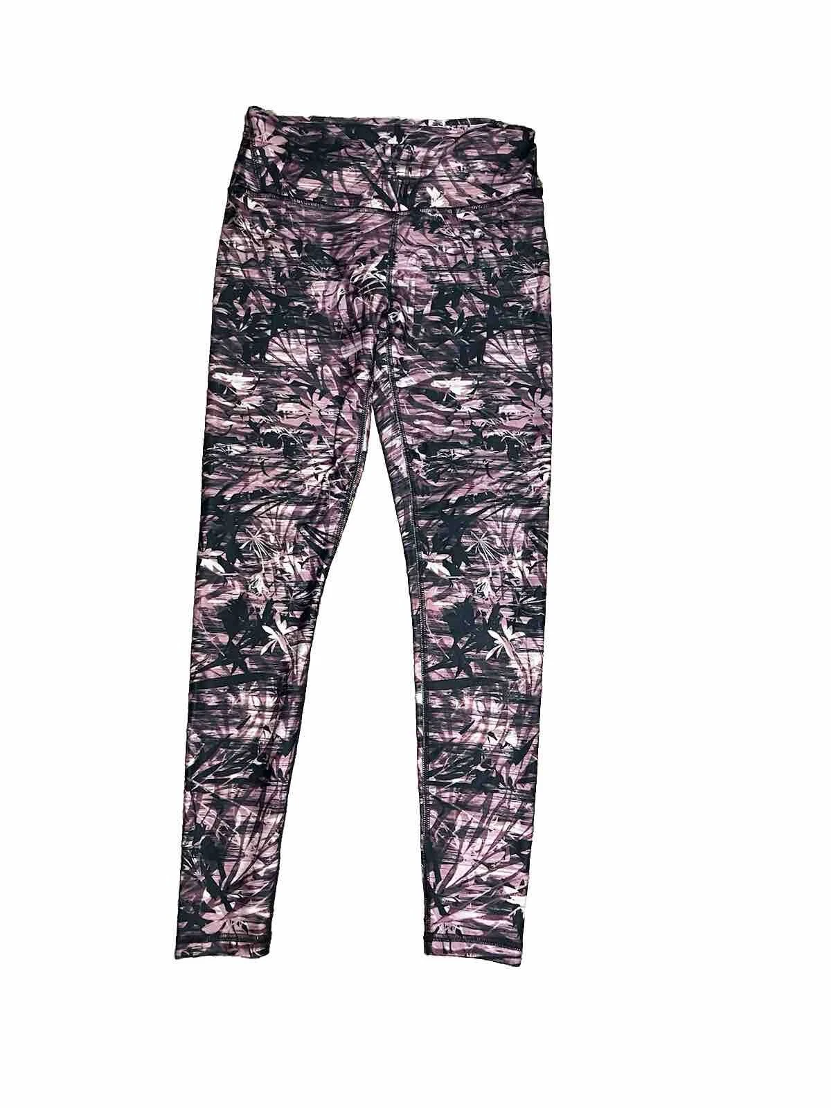 manduka waist flower athletic yoga leggings