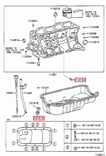 Genuine Hilux KUN26 KUN25 KUN16 KUN15 KUN10 KDN190 KDN170 2KD 1KD Drain Plug - Picture 18 of 20