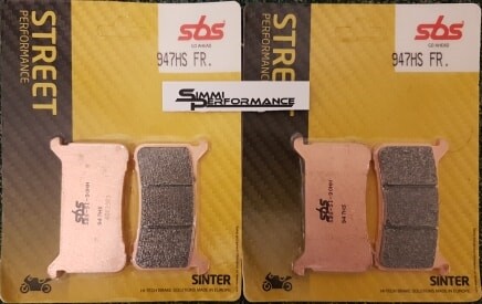 SBS HS Sinter Front Brake Pads Honda VFR800 X Crossrunner 2017 2018 - Image 9