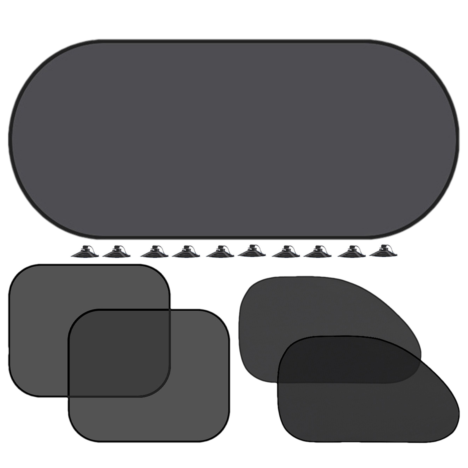 5X Magnetic Car Side Front Rear Window Sun Shade Cover Mesh Shield UV Protection