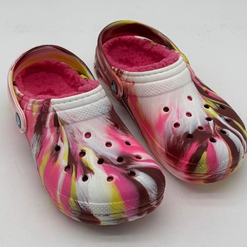 Crocs Classic gefüttert Größe J3 / Damen 5