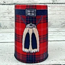 Scottish Tartan Plaid Kilt Design Can Cooler Beverage Insulator Holder 🆕