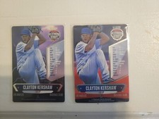 Clayton Kershaw 2015 Platinum Series 1st Edition Purple Dodgers + Base