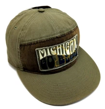 UNIVERSITY OF MICHIGAN hat green adjustable cap U-M Wolverines *NEW*
