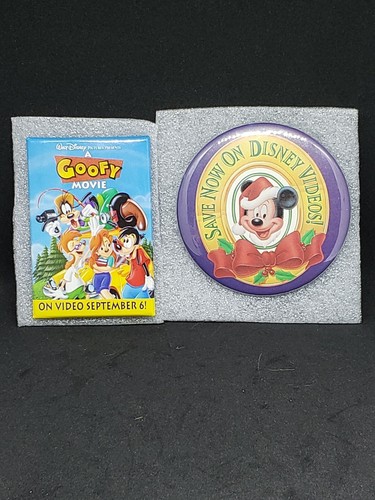 Disney Videos Promotional Pinback Button Plus Bonus Button - 第 1/1 張圖片