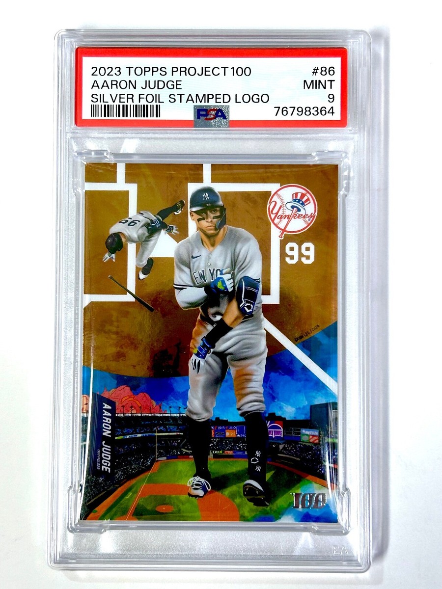 Topps Project 100 AARON JUDGE #86 SILVER FOIL - 224/299 PSA 9 
