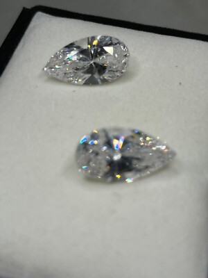 Russian cubic zirconia gemstone, Diamond, white gemstone, damaged, Salvage stone