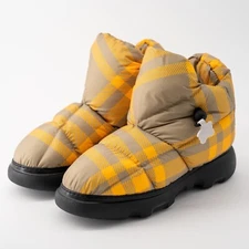 size 41eu 8us Burberry Pillow Boots Hunter Yellow Check Padded Drawstring