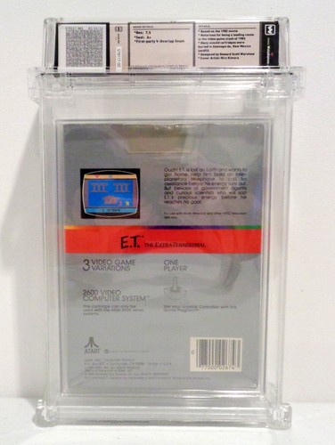E.T. The Extra-Terrestrial (Atari 1982) New Factory Sealed WATA Graded 7.5 A+ - Picture 7 of 8