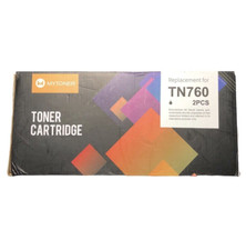 2PK TN760 Toner Cartridge For Brother MFC-L2710DW HL-L2395DW DCP-L2550DW Toner