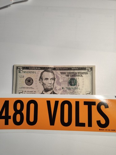 Tarjeta de voltaje BRADY 44115, 1 marcador, 480 voltios - Imagen 6 de 10