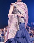 100% Pure Silk Shawl With Hand Resham Embroidered And Swarovski Crystals — photo 2