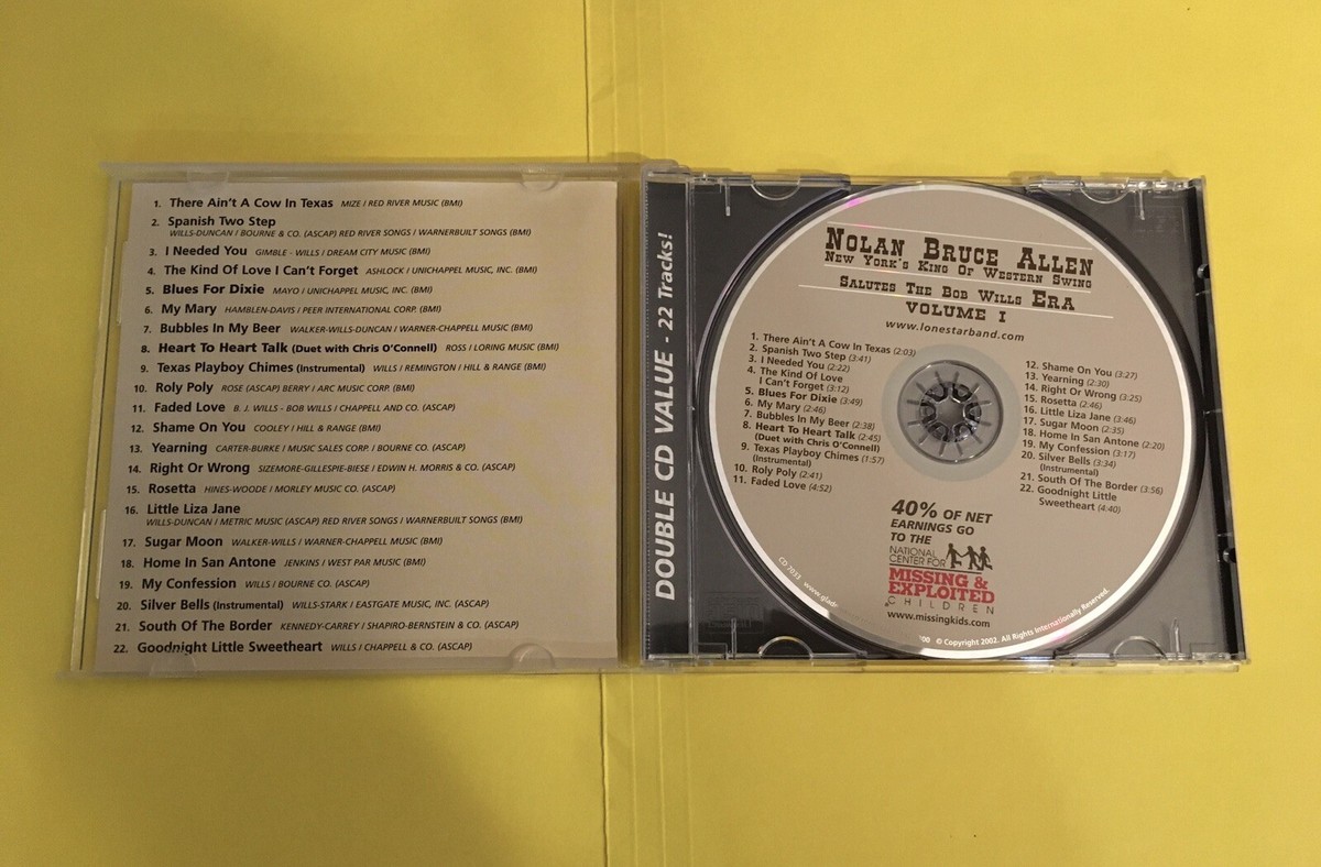 米CD Allen, Nolan Bruce Salutes the Bob Wills Era  CD7033 Glad Music Co. /00110 Nolan Bruce Allen - Nolan Bruce Allen Salutes The Bob Wills
