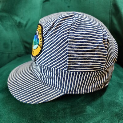 Train Conductor Hat Vtg Railroad Train Conductor Engineer Cap Hat