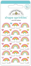 Crafts Doodlebug Sprinkles Puffy Over the Rainbow Clouds Hearts Repeats