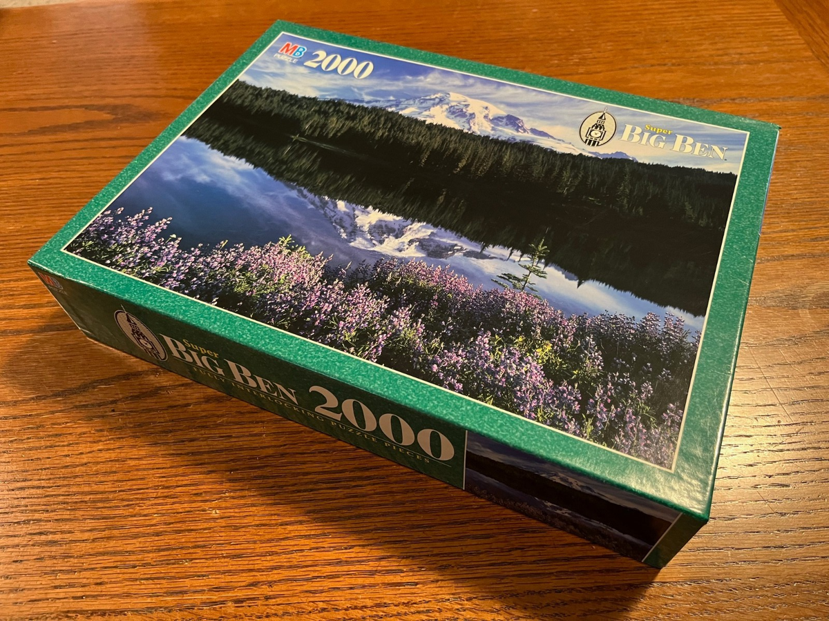 Vintage 1997 Milton Bradley Super Big Ben 2000 Piece Puzzle Mt