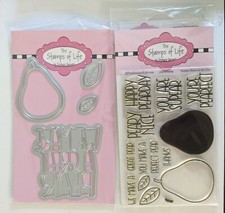 The Stamps of Life Pear2Stamp Clear Stamp Set and Matching Die Set