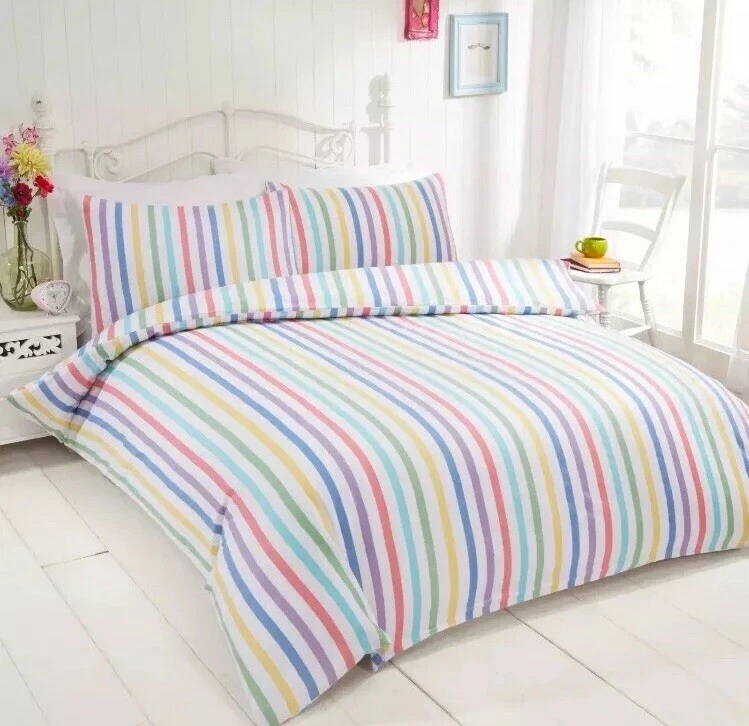 Rapport Candy 100% Brushed Cotton Double Duvet Set CHEAPEST ON EBAY