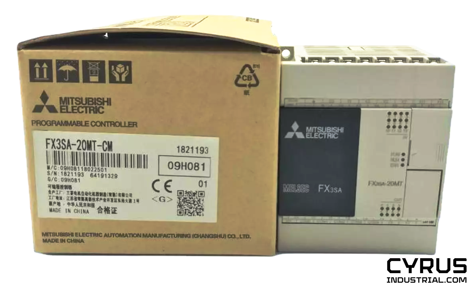 Mitsubishi FX3SA-20MT-CM PLC, Inputs: 12, Outputs: 8, AC100-240V | eBay