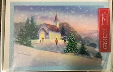 Hallmark Christmas Holiday Greeting Cards 16 Church, Nativity, Reindeer, Snowman